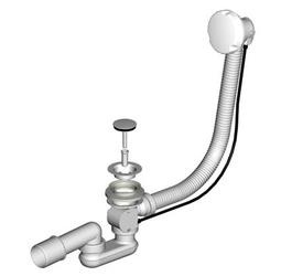 JIKA automatická vanová výpusť, délka 550 mm, plastové tělo přepadu   H2948160040001